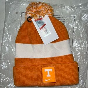NWT - University of Tennessee Nike Orange and White Knit Beanie